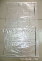 Transparent packing bag with black trips