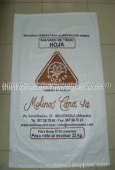 Plastic packing bag for packing flour