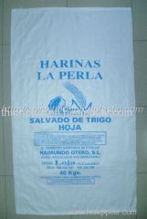 Plastic packing bag for packing flour