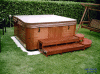 outdoor 8 person hot tubs in golden dimension