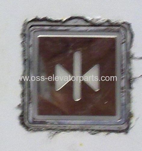 Square push button COPcloseAVDBUT(G01-G06) Red China,mirror with ear,for 2 pins fixation