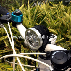 High power Speedwolf Wireless 3XCree xml U2/T6 4X26650 3600Lumen Rechargeable LED remote control bike light