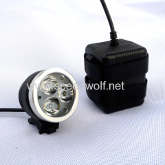 High power Speedwolf Wireless 3XCree xml U2/T6 4X26650 3600Lumen Rechargeable LED remote control bike light