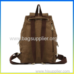 Hot selling fashion laptop canvas backpack shoulders bag