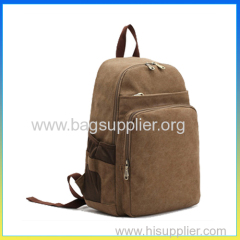 Hot selling cute canvas school shoulders package strong backpack bag