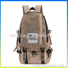 2014 new design korea style larege capacity laptop durable canvas backpack bag