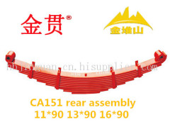 CA151 truck and trailer auto part leaf spring front assembly11*90 13*90 16*90