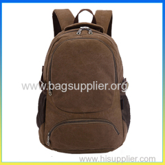 Trendy hot selling vintage canvas durable hiking backpack