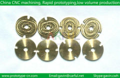 made in China good quality small batch Copper metal lathe CNC machining manufacturer