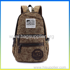 Korea style school bag canvas stylish student backpack bag