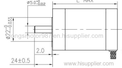 14HM hybrid stepper motor