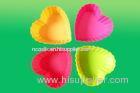 Heart Shaped Silicone Cake Moulds Colorful , Silicone Baking Cups