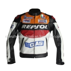 Motorcycle Jacket REPSOL PU LEATHER