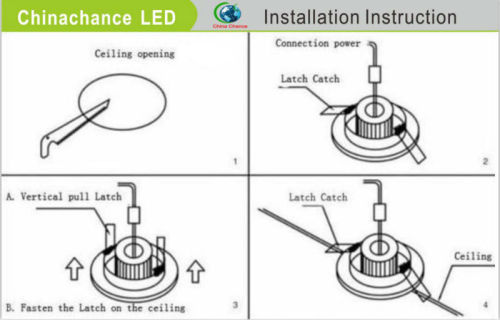 SAA,CE,RoHS certified CREE aluminum led downlight 230v 26w