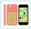 Newest Silicone Case with Round Hole for iphone 5C