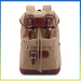 canvas leather hiking bag backpack