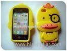 Yellow Duck 3D Silicon Animal Case For IPhone 4 / 4S