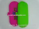 Waterproof Silicone Glasses Case Green Embossed Slip Resistant