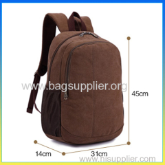 Heavy duty trendy sports bag washed canvas laptop mountaineering backpack bag