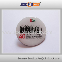 2014 Cheap custom offset printed lapel pin / metal pin badge and epoxy dome