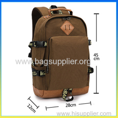 2014 popular canvas rucksack hot school bag laptop backpack