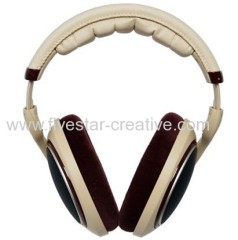 Sennheiser HD598 High-End Open Circumaural Over Ear Headphones Burl Wood Accents