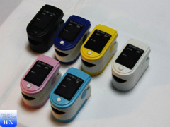 Cheap portable colorful finger pulse oximeter