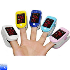 Cheap portable colorful finger pulse oximeter