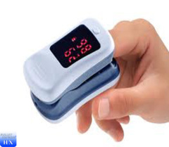 Cheap portable colorful finger pulse oximeter