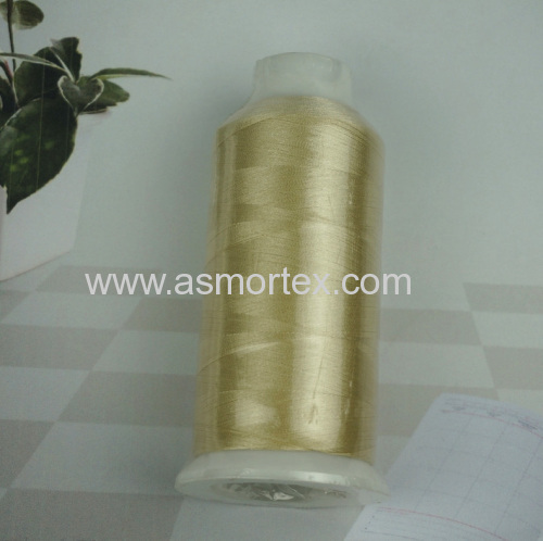 Rayon/polyester embroidery machine thread