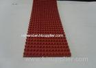 Conveying industrial Red Rubber Corrugated belt on Top Super Grip Belt Type A-13,B-17,C-22