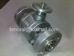 Stainless steel 3pc forged flange ball valve