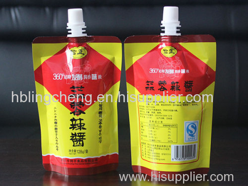 Hot Sauce Suction Nozzle Packing Bag