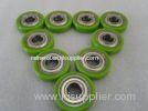 Erosion resistant Polyurethane Wheels Industrial Bisque PU Coating With Iron Core