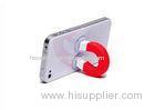 Plastic red PSP Magnet Mobile Phone Holder U Shaped Portable For Automobile