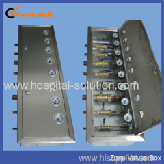 Hospital Medical gas control zone valve box