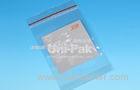 OPP / CPP Clear Plastic Zipper Bags Reclosable For Garment , Moisture Proof