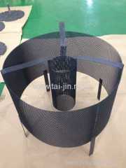 Basket titanium MMO mesh anode