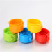 Collapsible or foldable silicone cups