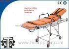 Foldable Ambulance Stretcher Stainless Steel Ambulance Gurney For Patients Rescue