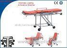 Stainless Steel Folding Hospital Stretcher Automatic Loading Ambulance Gurney