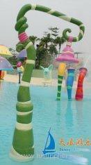 Amusement Park Equipments Childrens Play Snake Fountain Water Splashing Sprayground