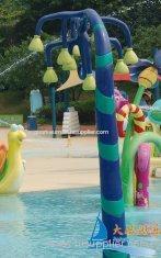 OEM Aqua Play Equipment Fiber Glass Water Sprayground for Kids Pool