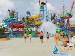 Children Aquaplay Water Playground Equipment With Water Slides , Valves , Water Cannons