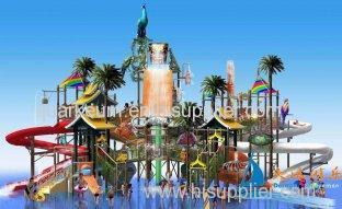 Kids Outside Play Richful Colors Aqua Tower Water Playground Equipment For Water Park