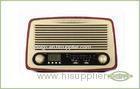 Multifunction Wooden Retro Radio Handmade Dual Alarm FM Clock Radio