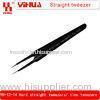 Hard antistatic straight tweezers , Soldering Station accessories