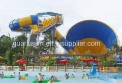 Kids Fiberglass Tornado Amusement Park Water Slides 4 Person Family Raft, 15m Height