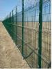 3D Security Fence Panels Green PVC-coated Welded Fence Panel