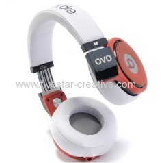 Monster Beats by Dr.Dre Pro Angel OVO Angel Over the ear Headphones White and Red